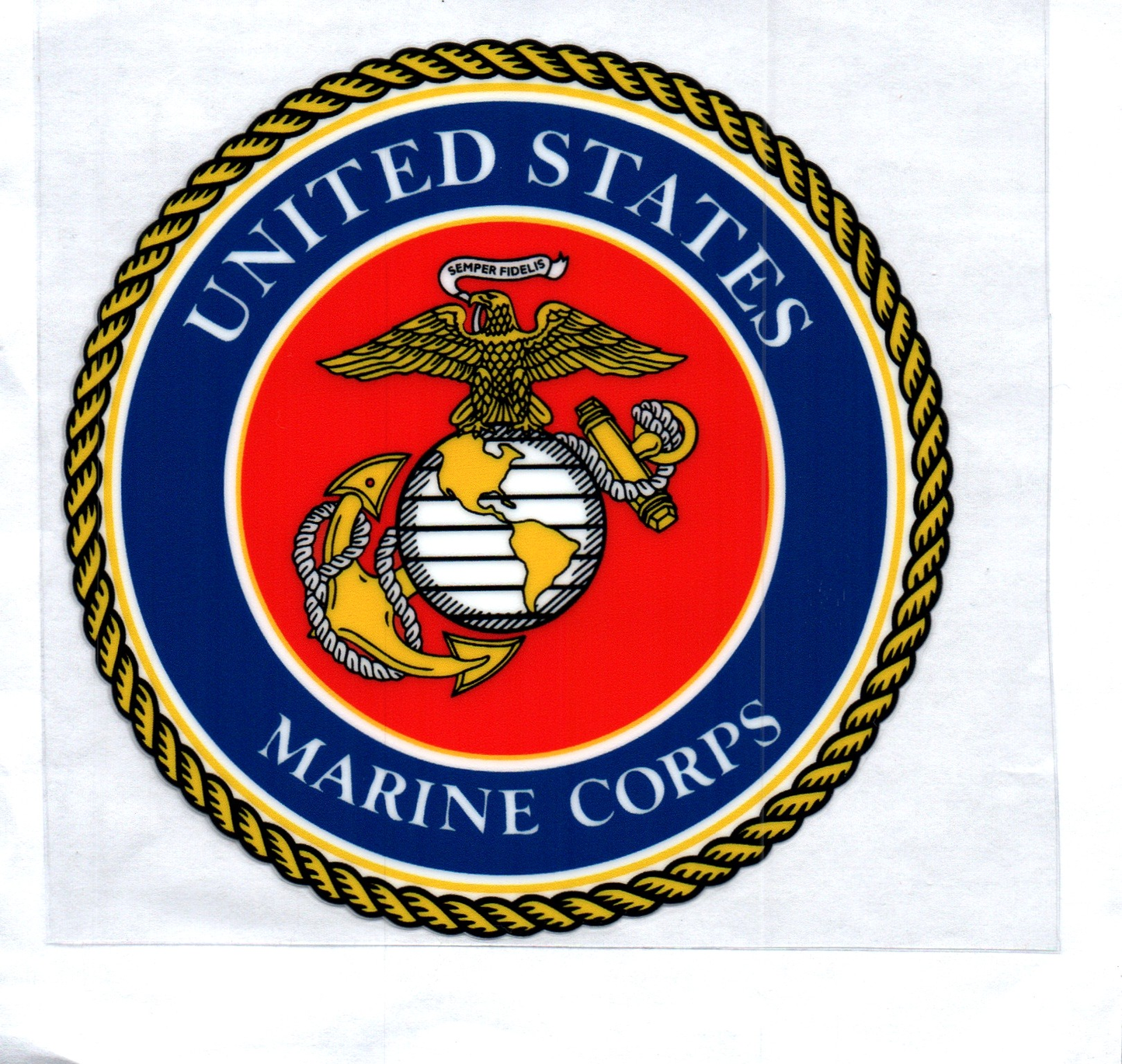 Marine Corps Blue Decal