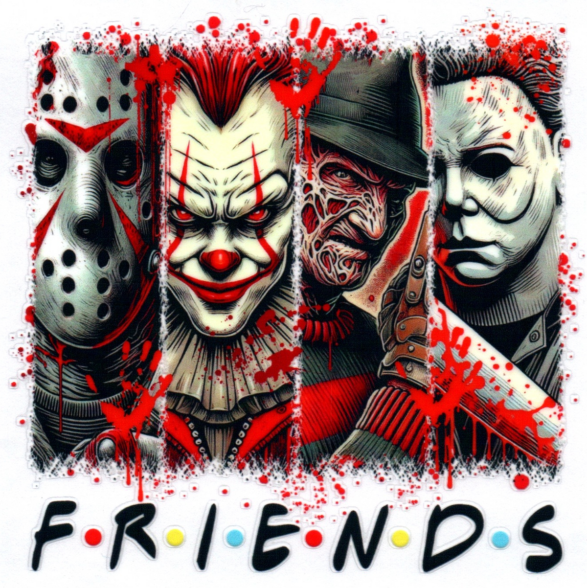 Jason IT Freddy Mike F*R*I*E*N*D*S Misc. Single Decal 35