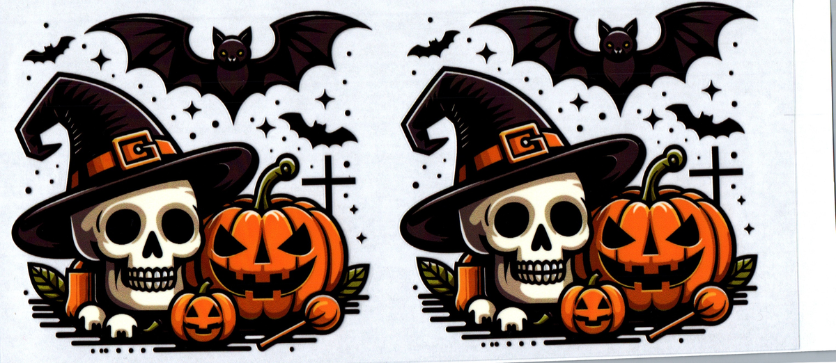 16oz witch hat skull, pumpkins, bats halloween 3