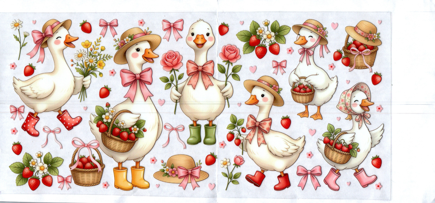 16 oz Goose 2 w/strawberries Animals 3