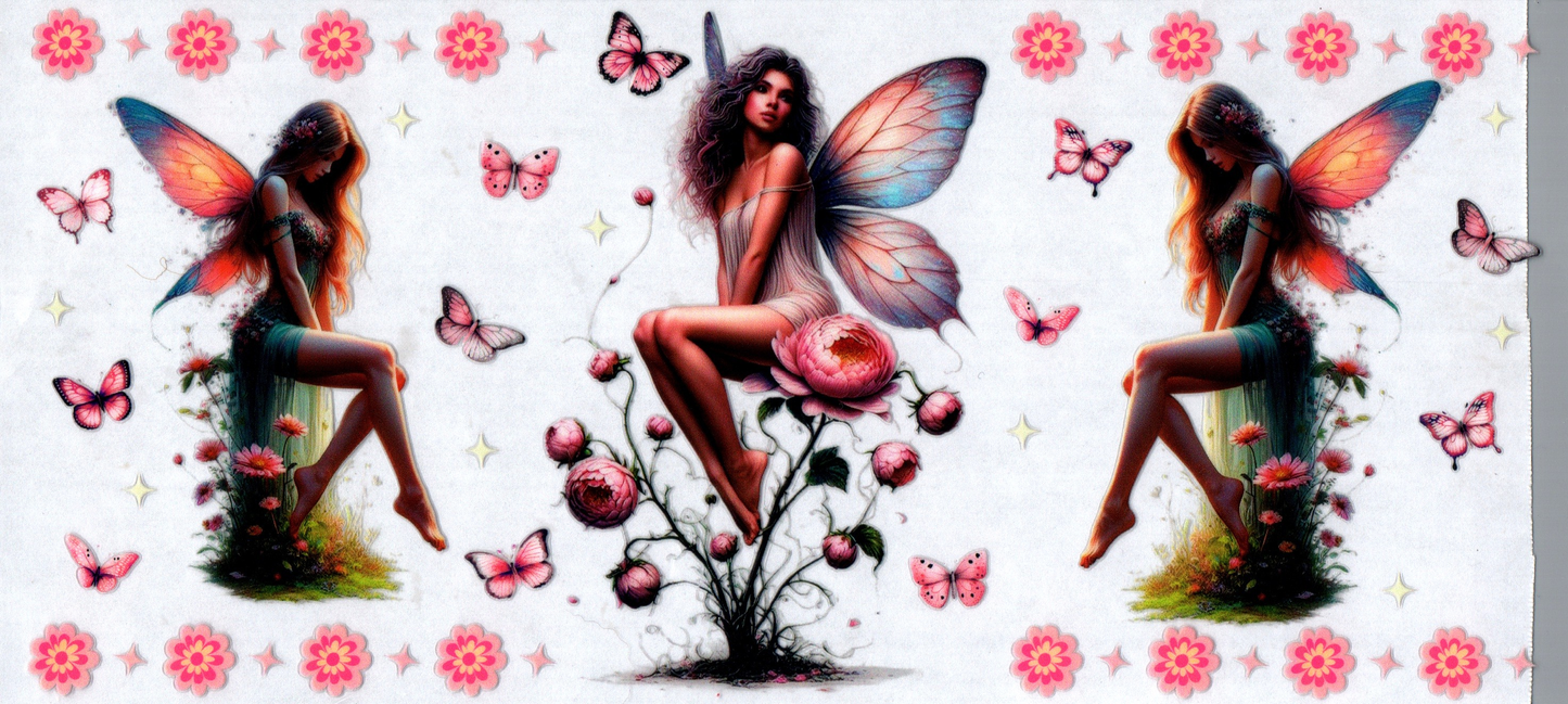 16 oz Pink pretty fairies