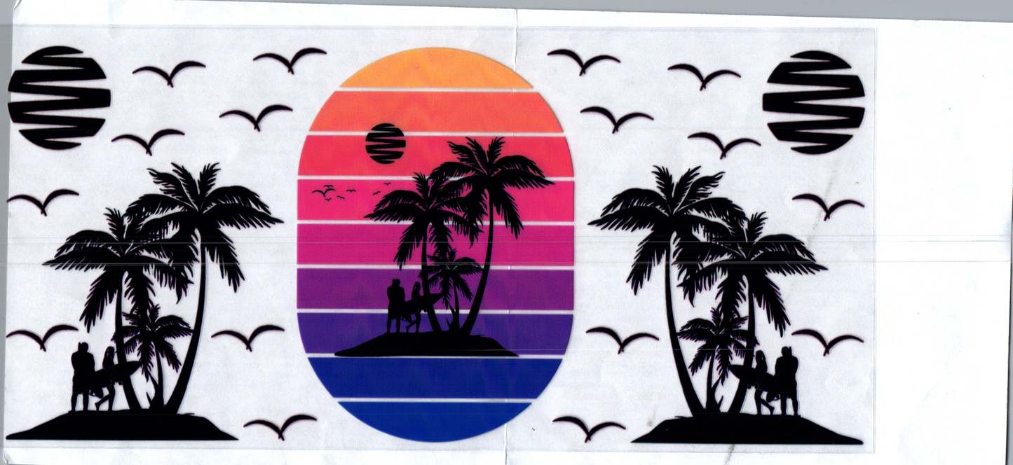 16 oz Palm Trees Summer 36