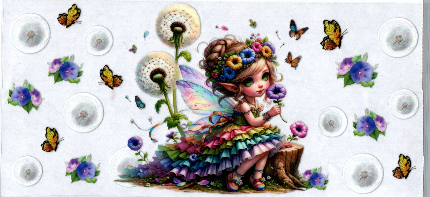 16 oz Rainbow dress fairy