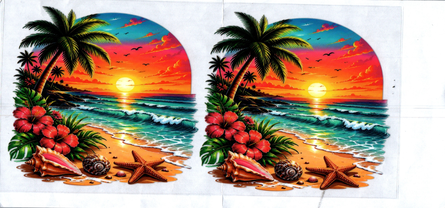 16 oz Ocean Sunset Summer 37