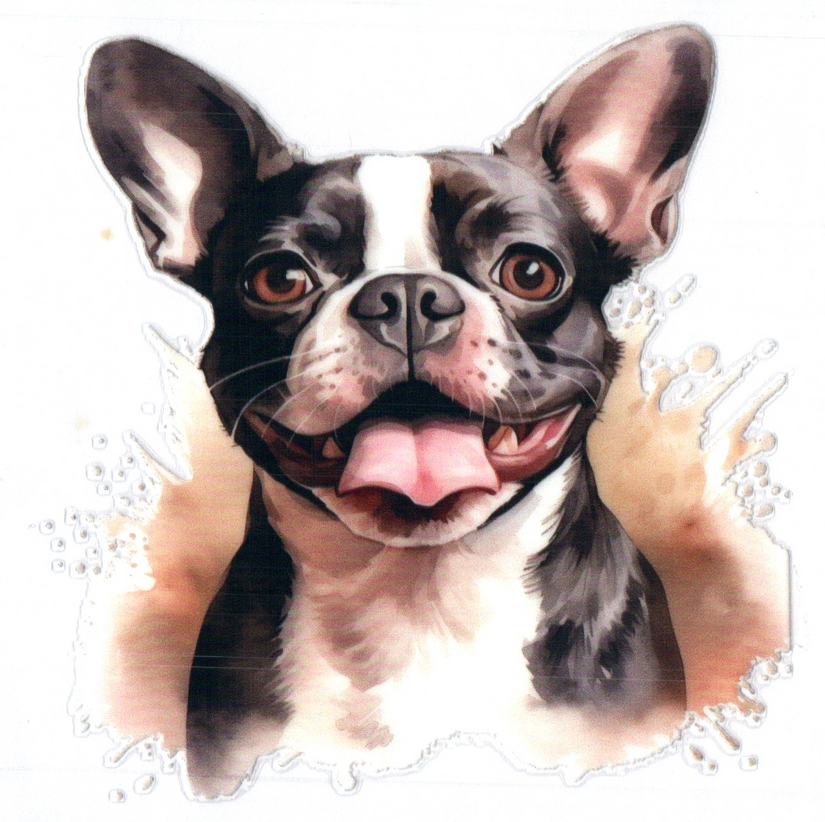 Boston Terrier 2 Misc. Single Decal 37