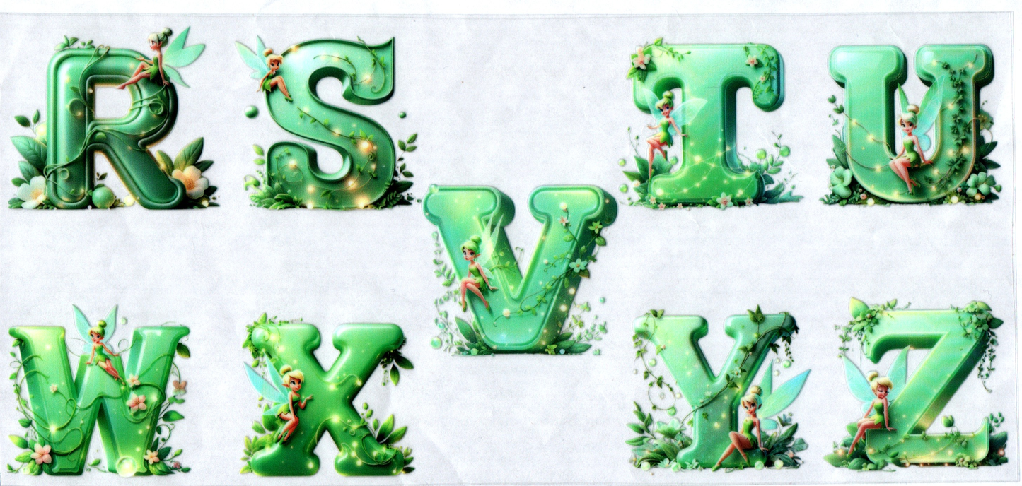 Green Tink Letters 16oz 3 pieces