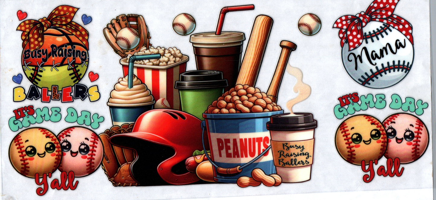 16 oz Game Day Baseball Snacks 4