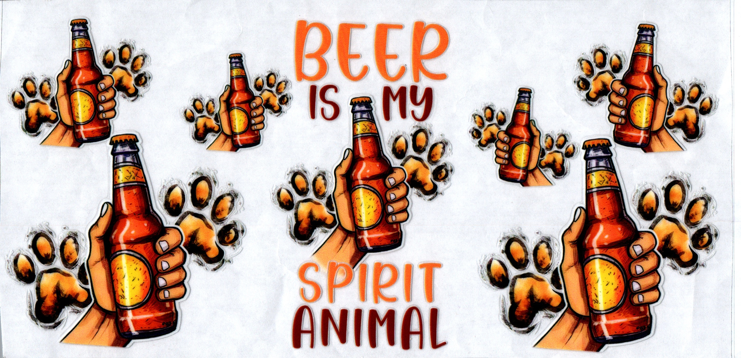 16 oz Beer is my spirit animal Alcohol 40