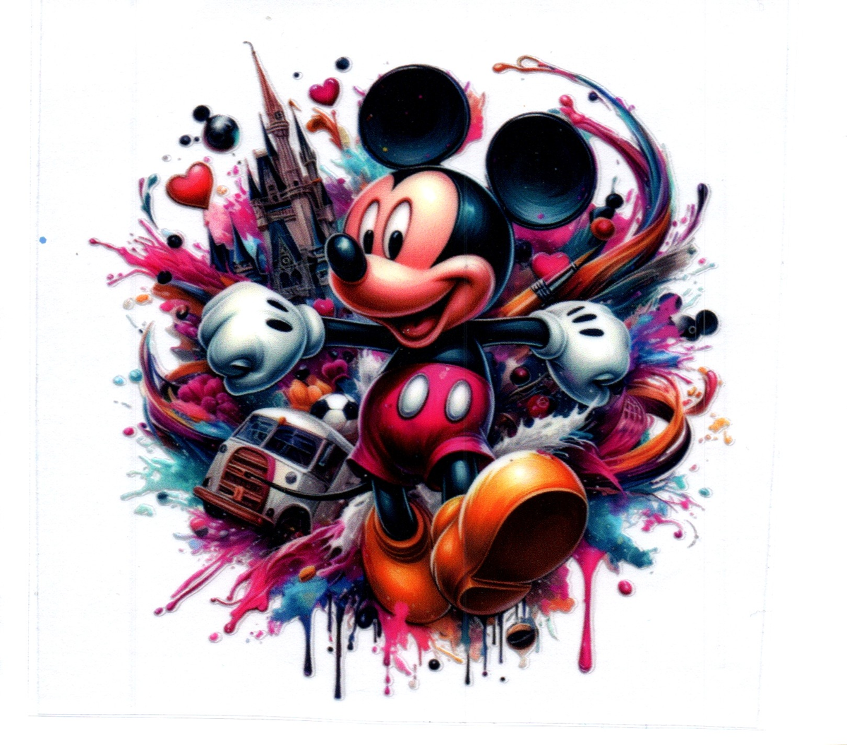 mouse vw bus DECALS 40
