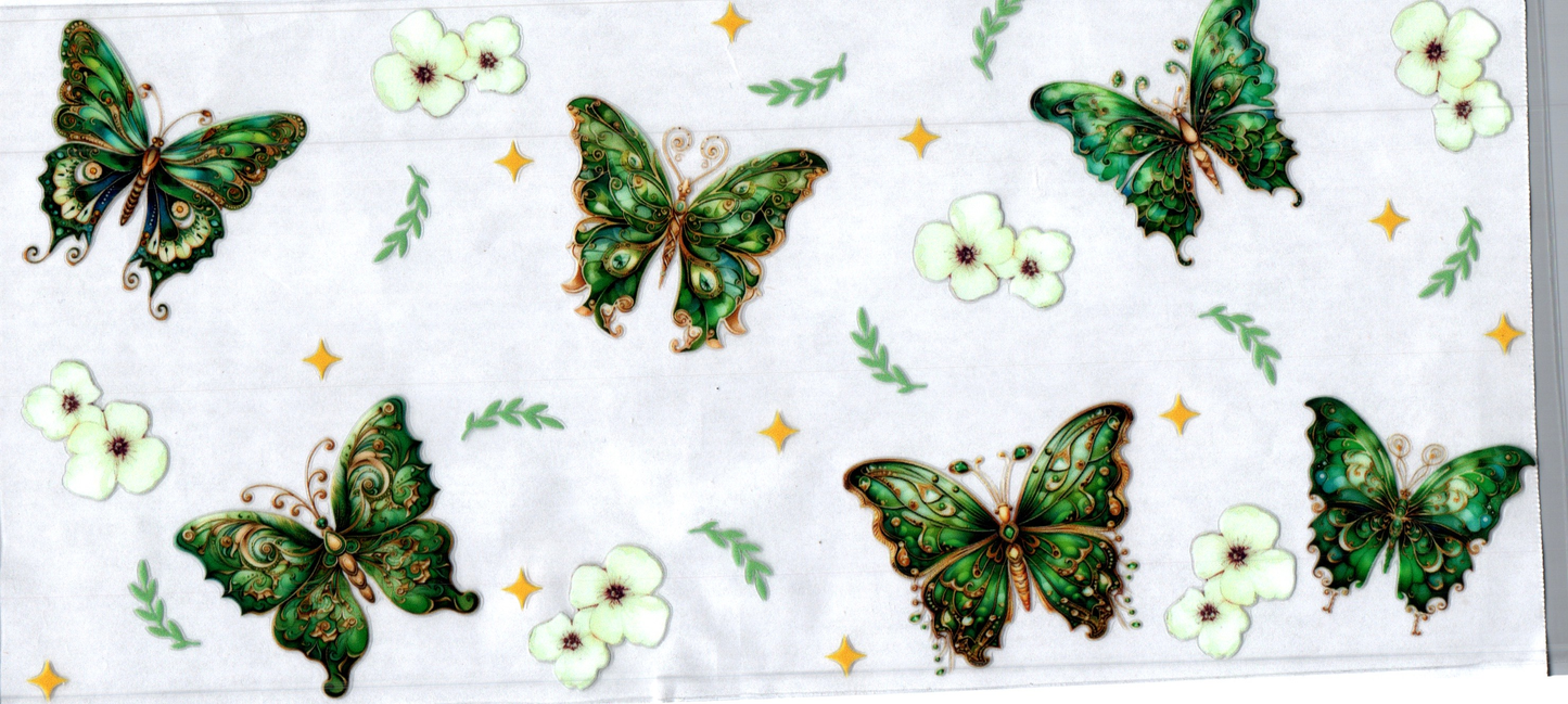 16oz Green Butterfly 41