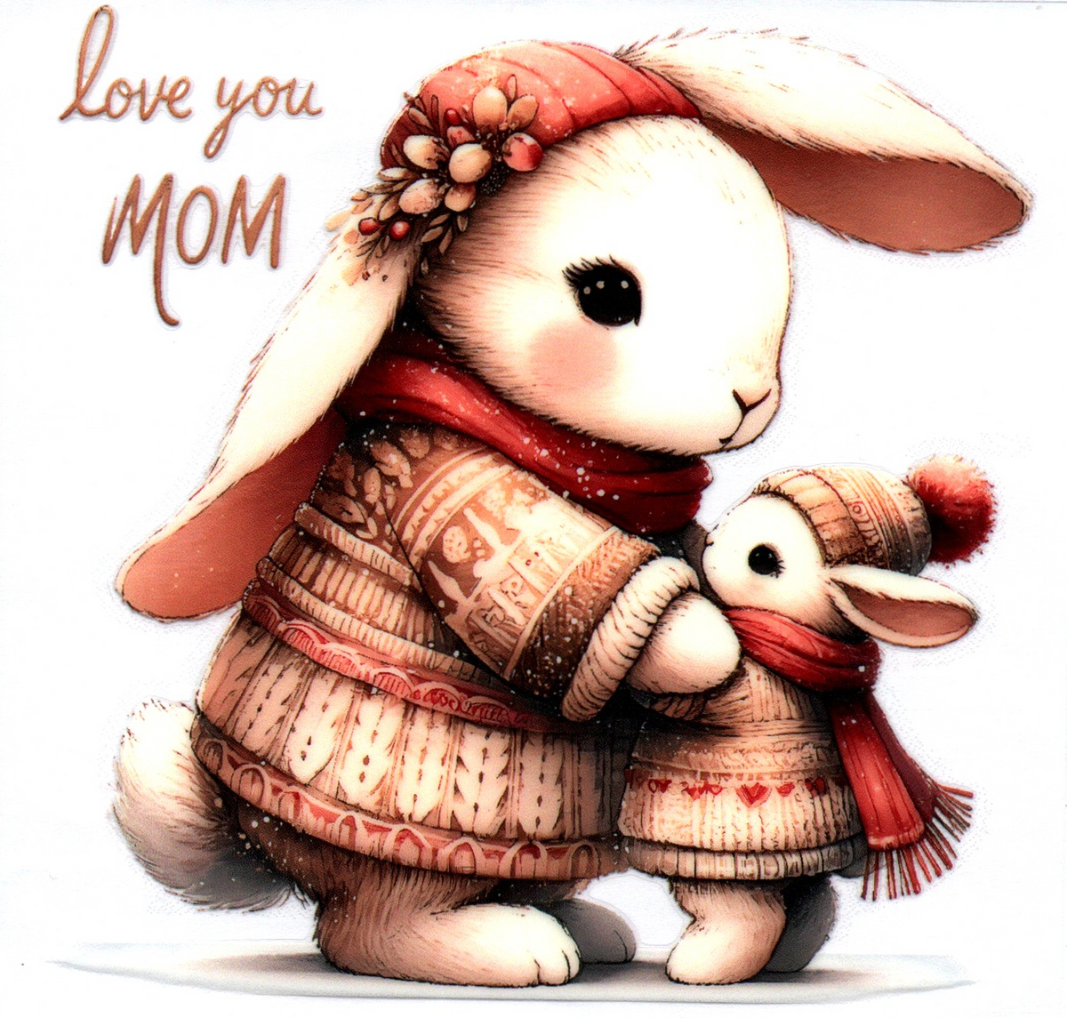 Love you Mom Single Decal 4