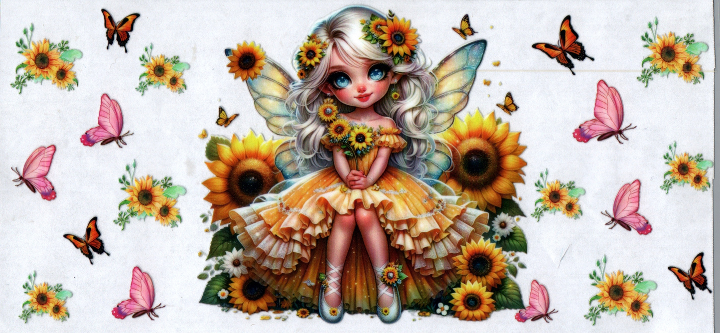 16 oz Teen fairy in yellow dress