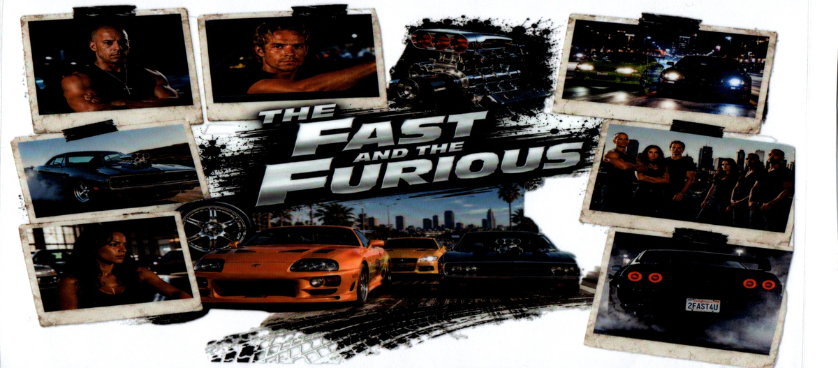 Movie -The Fast and Furious 42- 16oz wrap