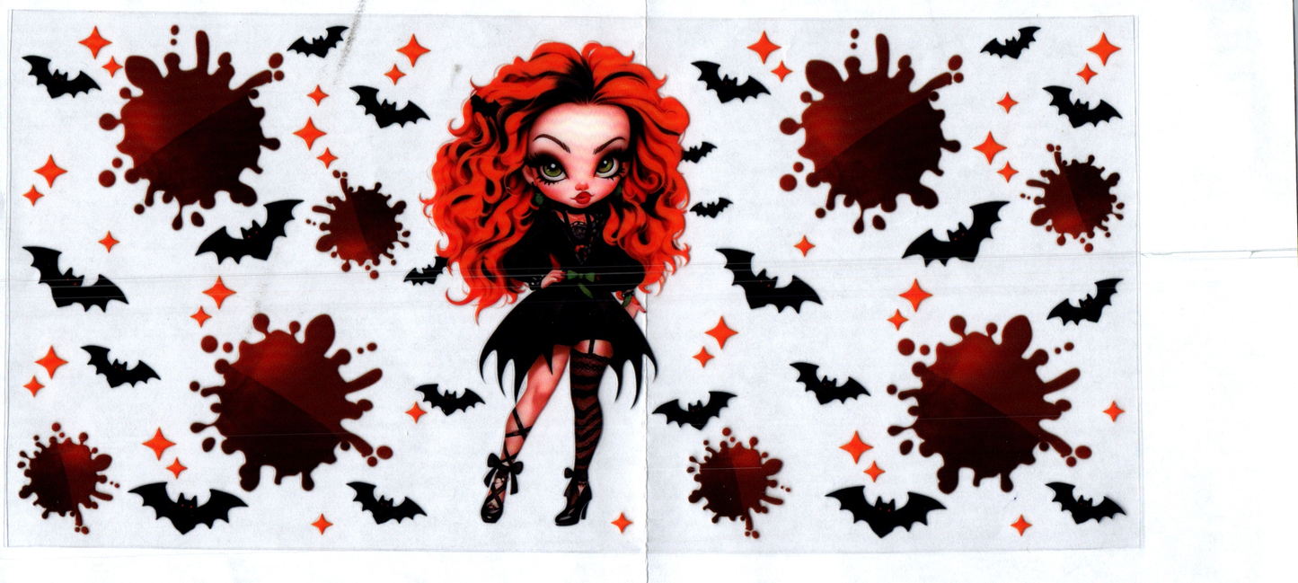16 oz Gothic Red head Halloween 4