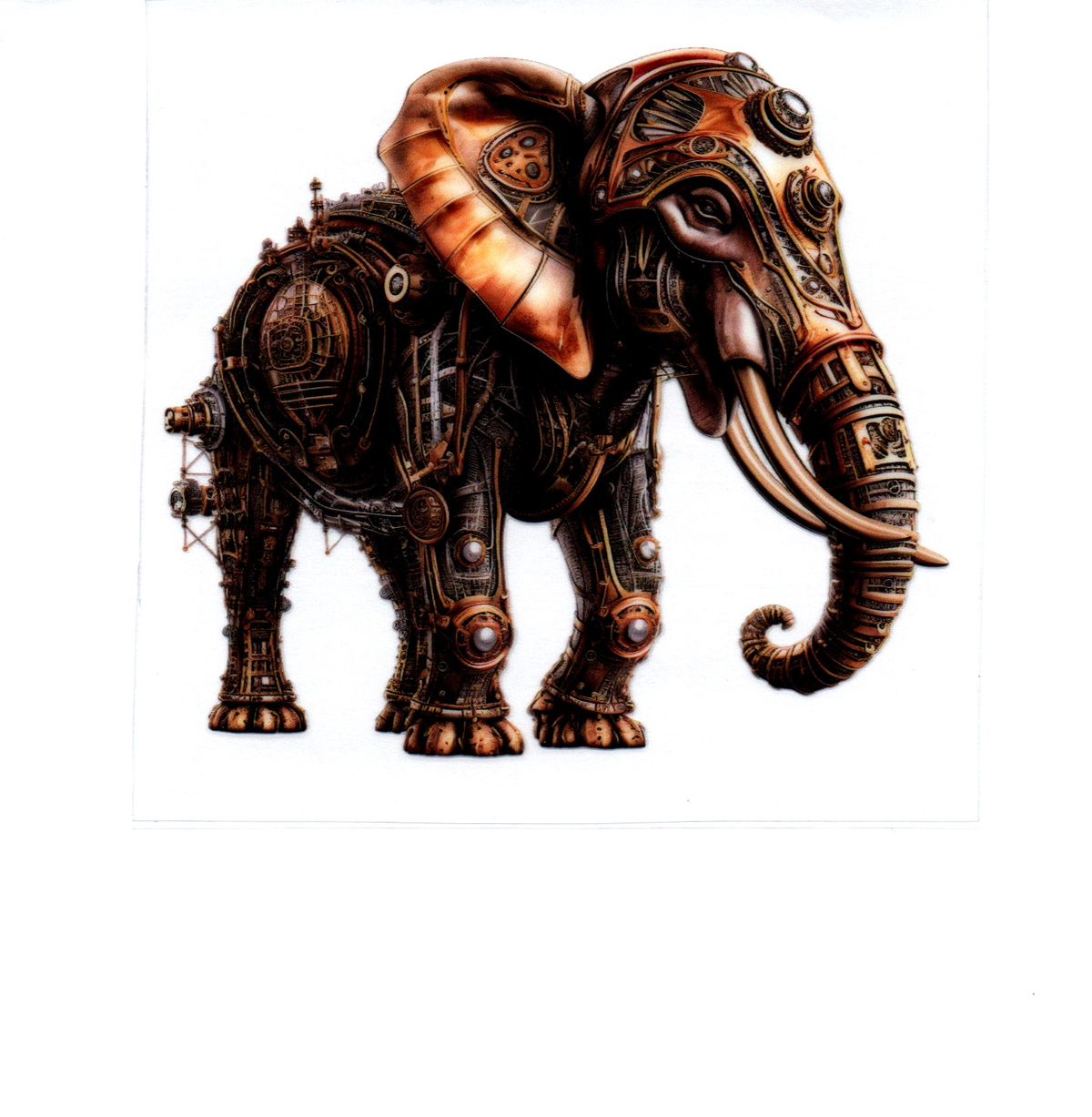 Steampunk elephant Single Decal 43