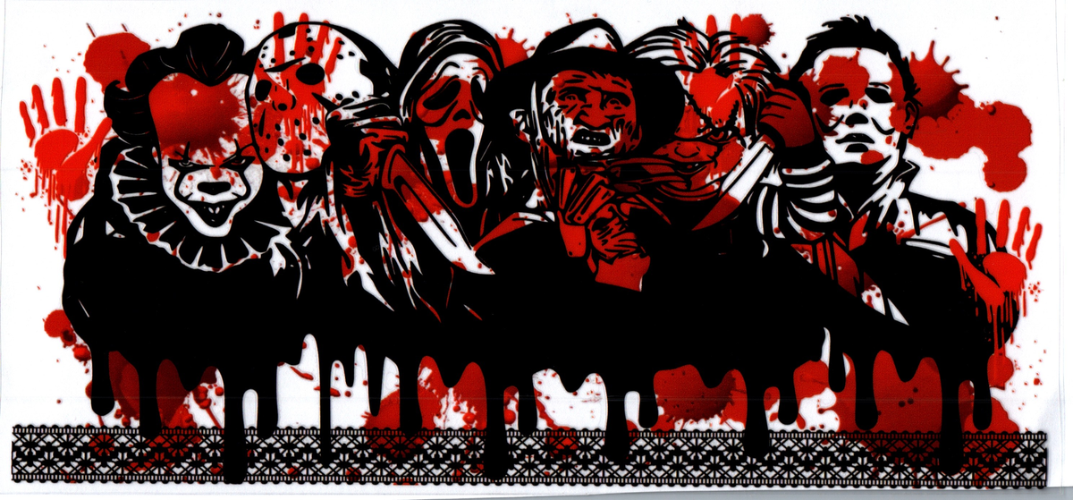 horror guys with blood splash Horror 44