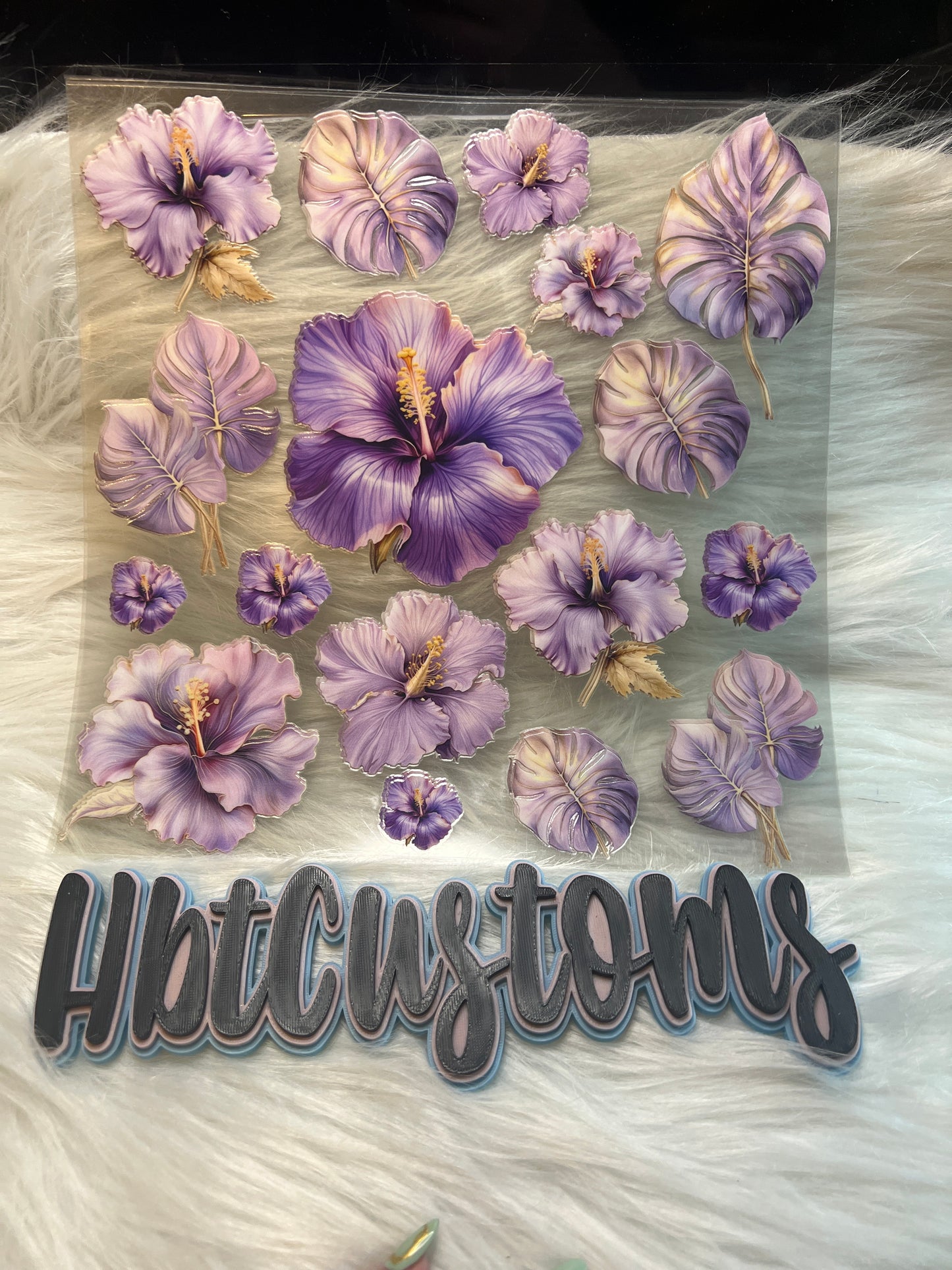 Purple flowers Element sheet