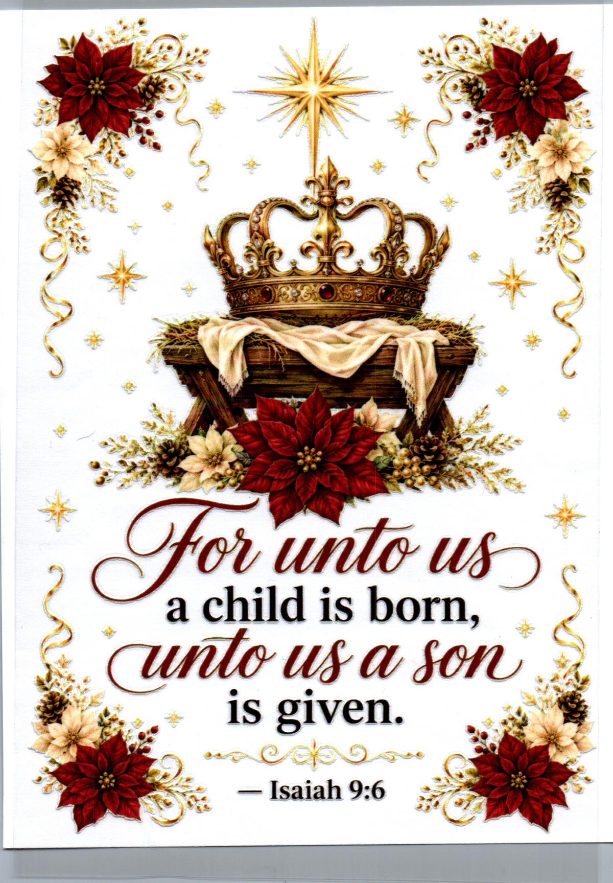 For unto us Crown A5