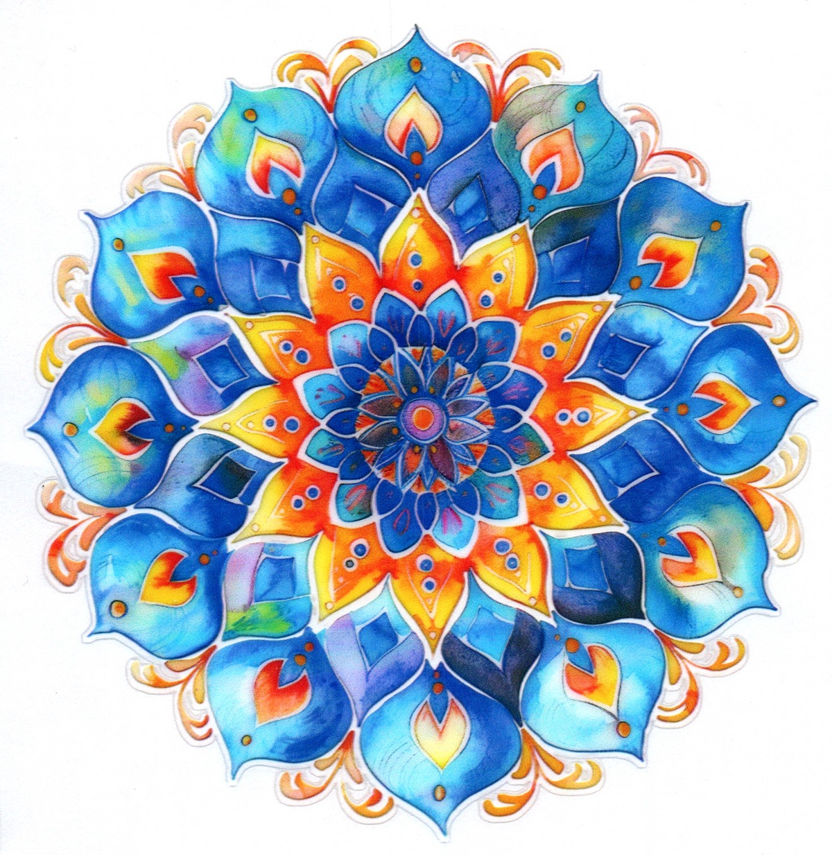 Multi-colored Mandela 4 Single Decal