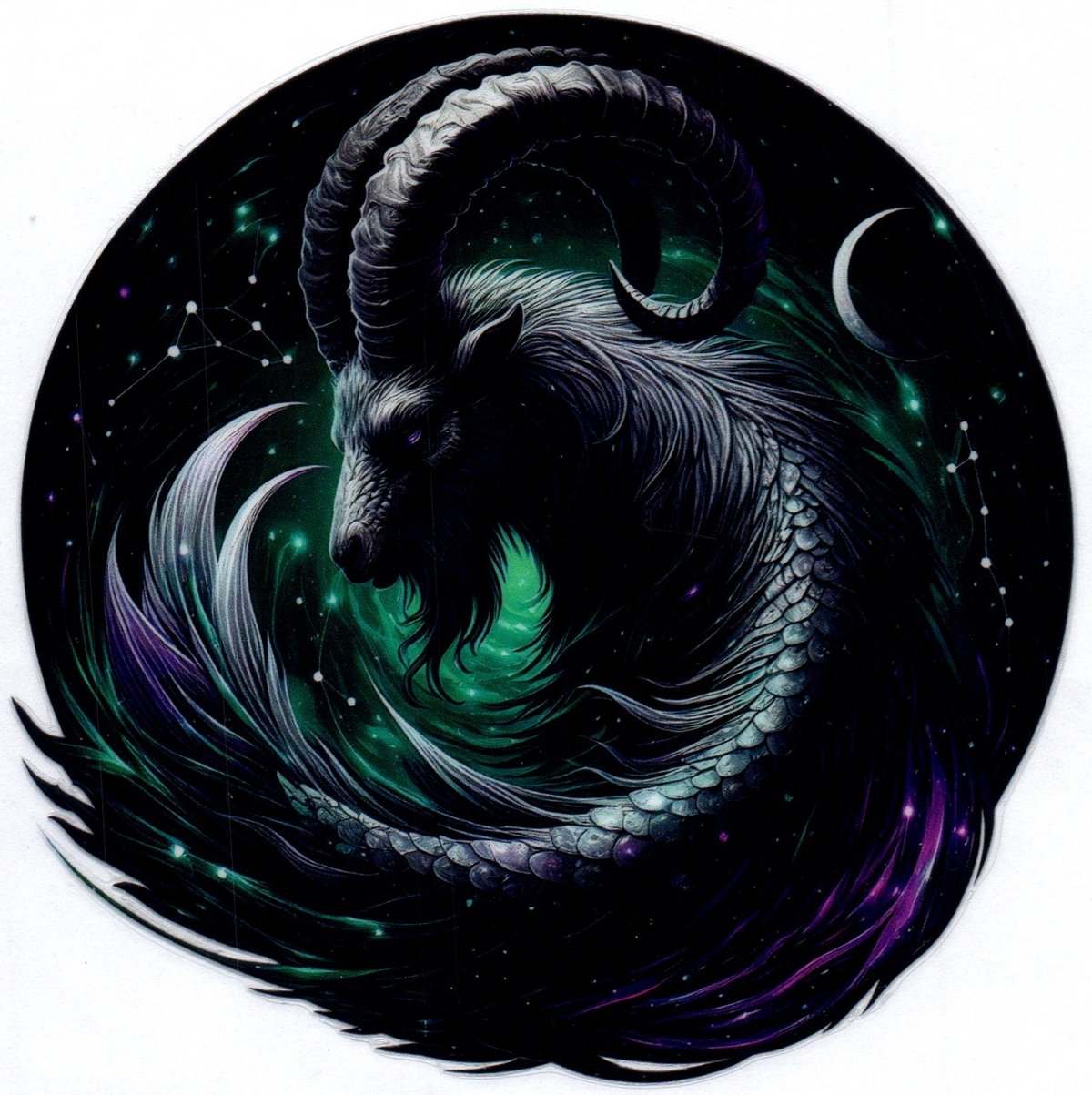 Capricorn Zodiac Single Decal 4