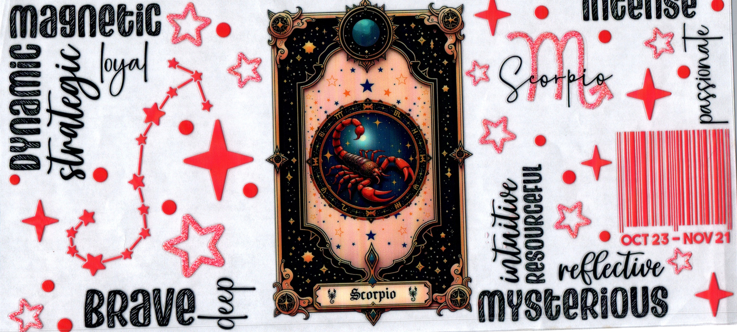 16oz Zodiac Tarot Card Scorpio 5