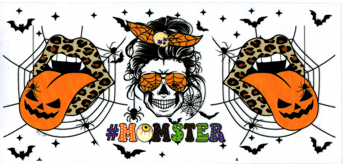 16oz momster cheetah lip fangs halloween 51