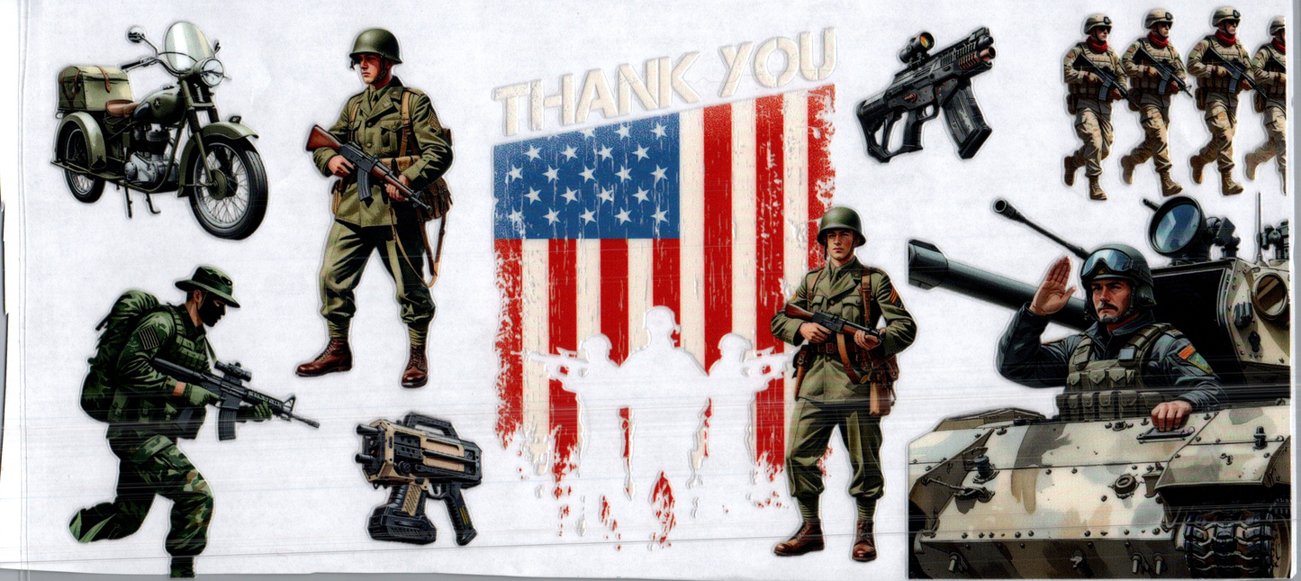 16 oz Military Soldiers Thank You 45