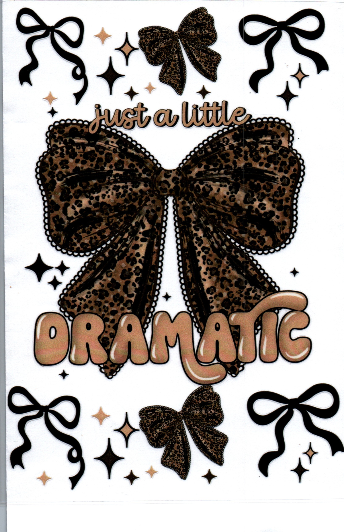 Just a Little Dramatic Leopard Bow A5