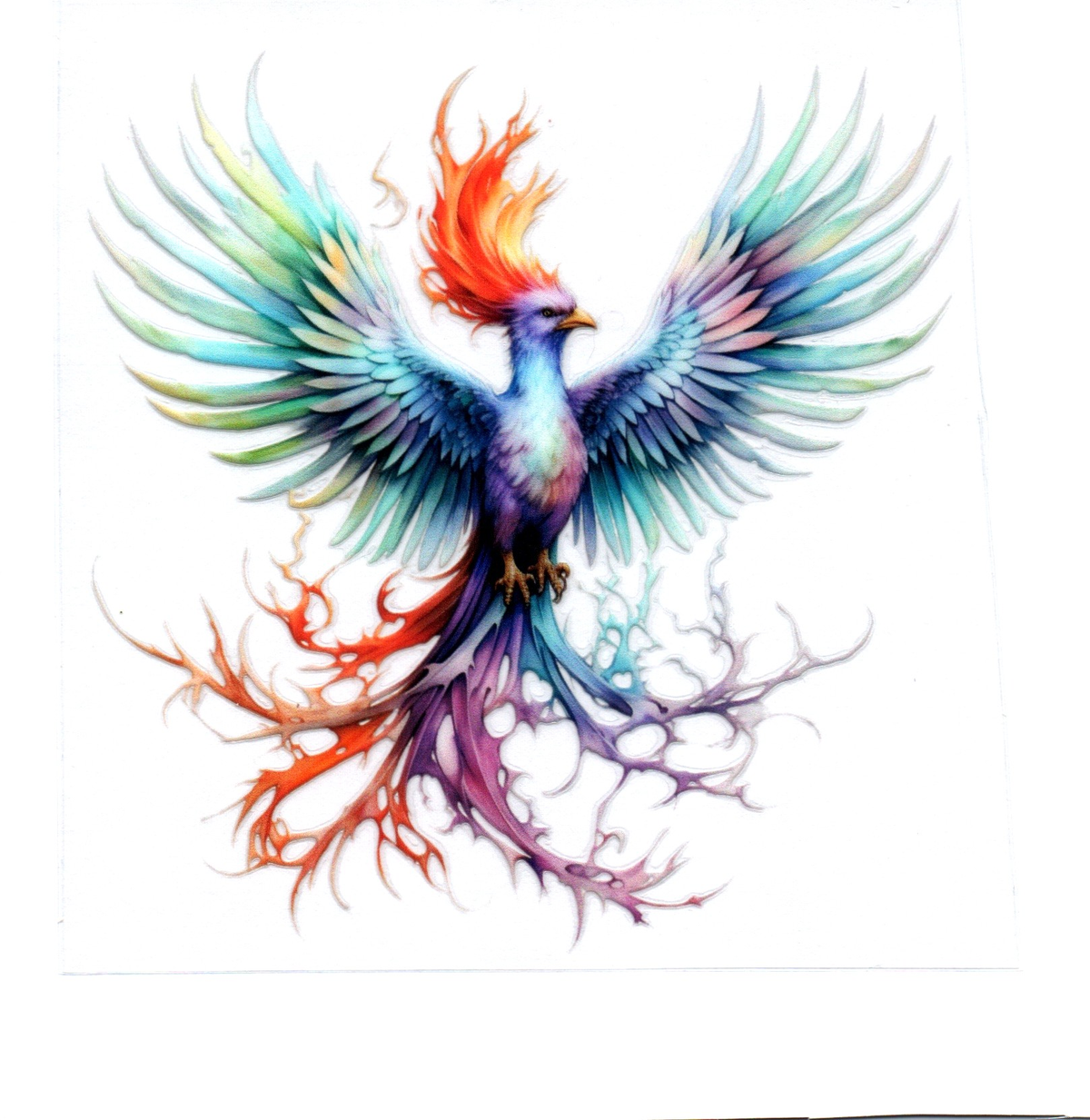 Pastel Phoenix Single Decal 54
