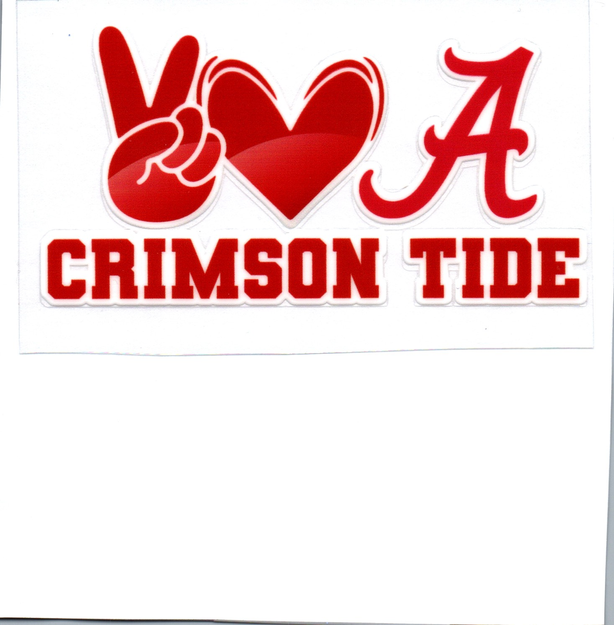 peace love tide Single Decal football 54