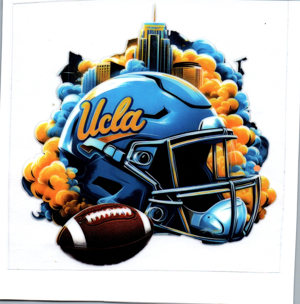 bruins skyscrapers Single Decal football 56