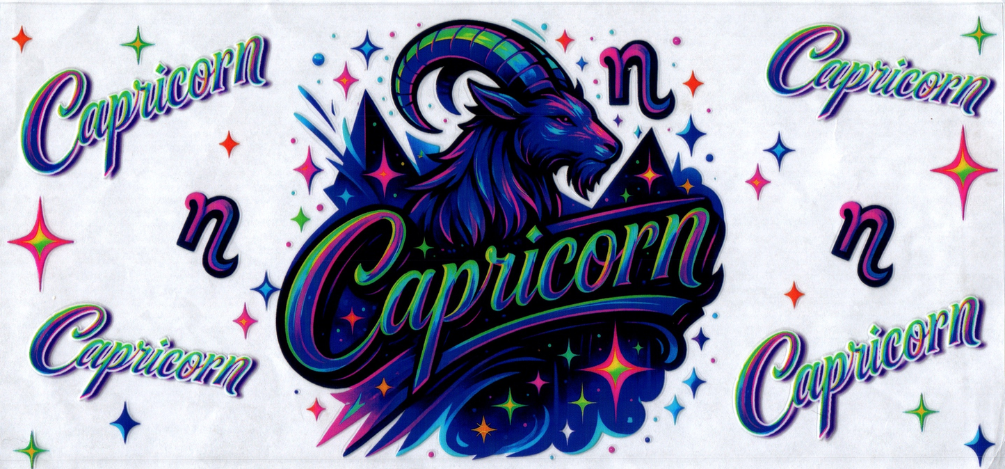 16oz Multi-Colored Zodiac Capricorn 57
