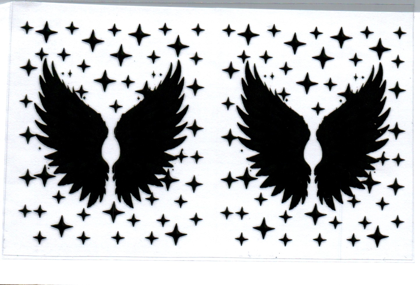 Black Wings Spray Bottle Wrap 58