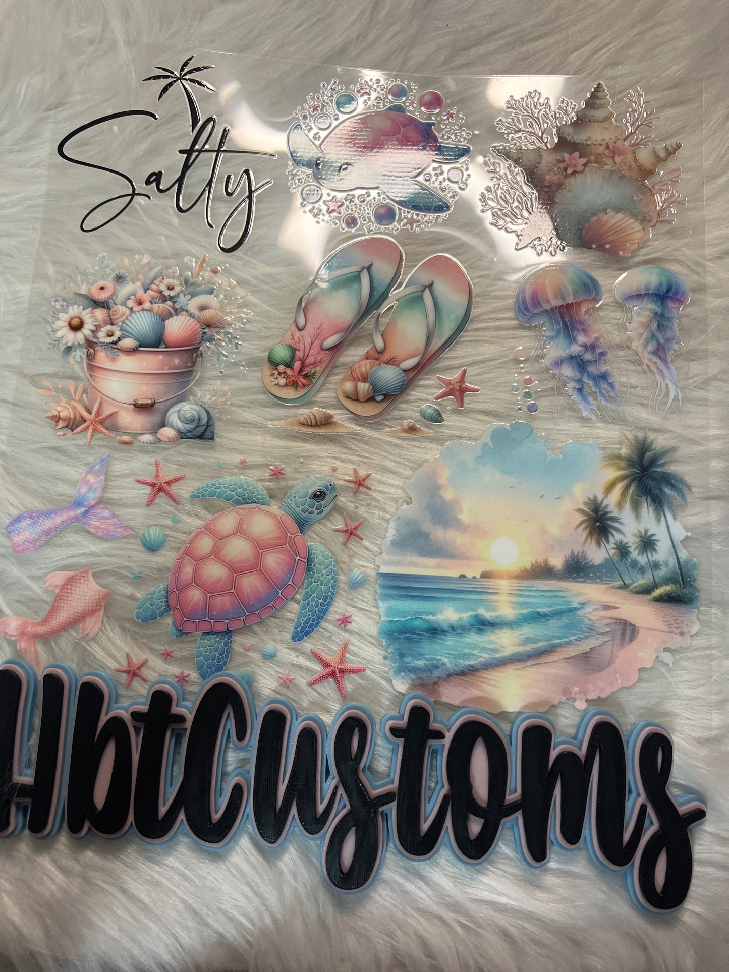 Pastel Salty Sea Life Element