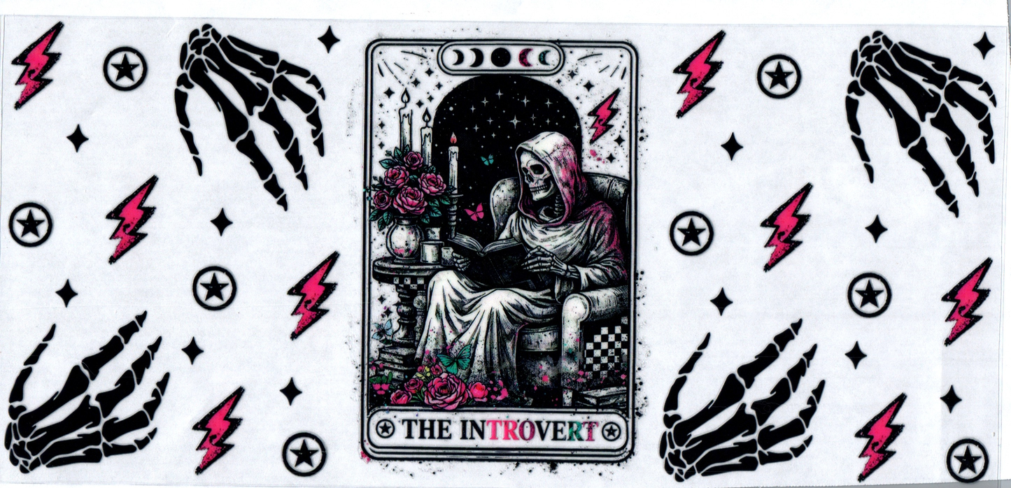 16 oz The Introvert tarot card 6