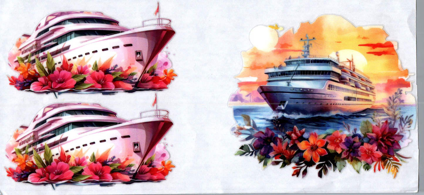 16 oz Cruise Ships 6 2 Decals