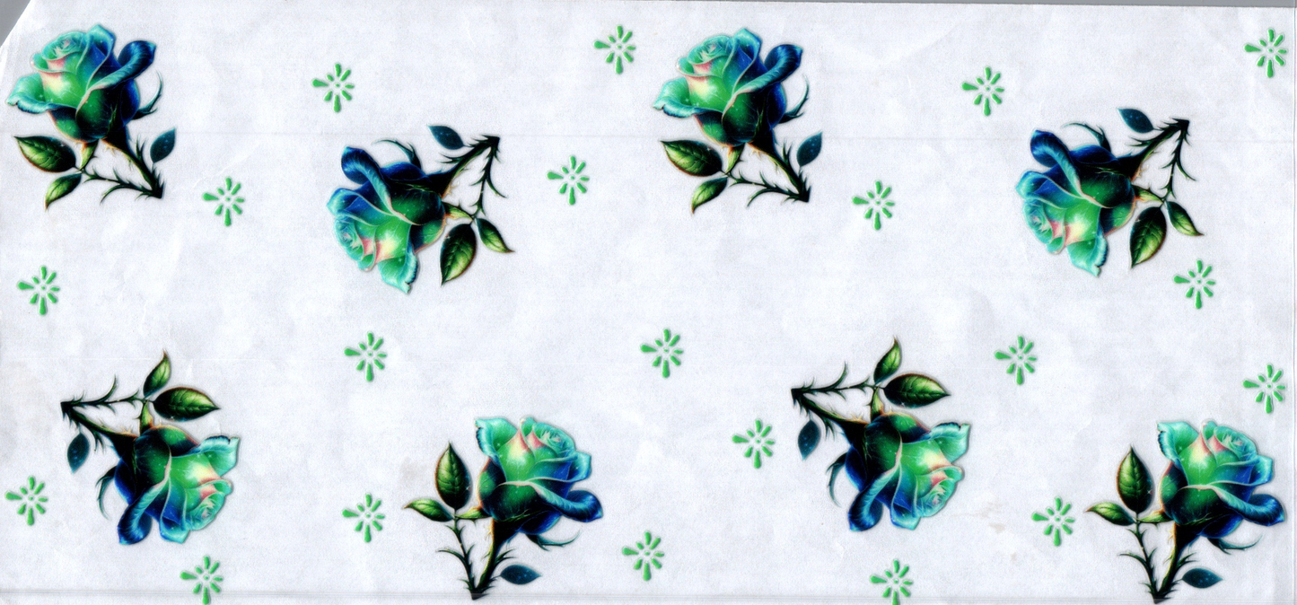 16oz Green Rose's Flowers 60