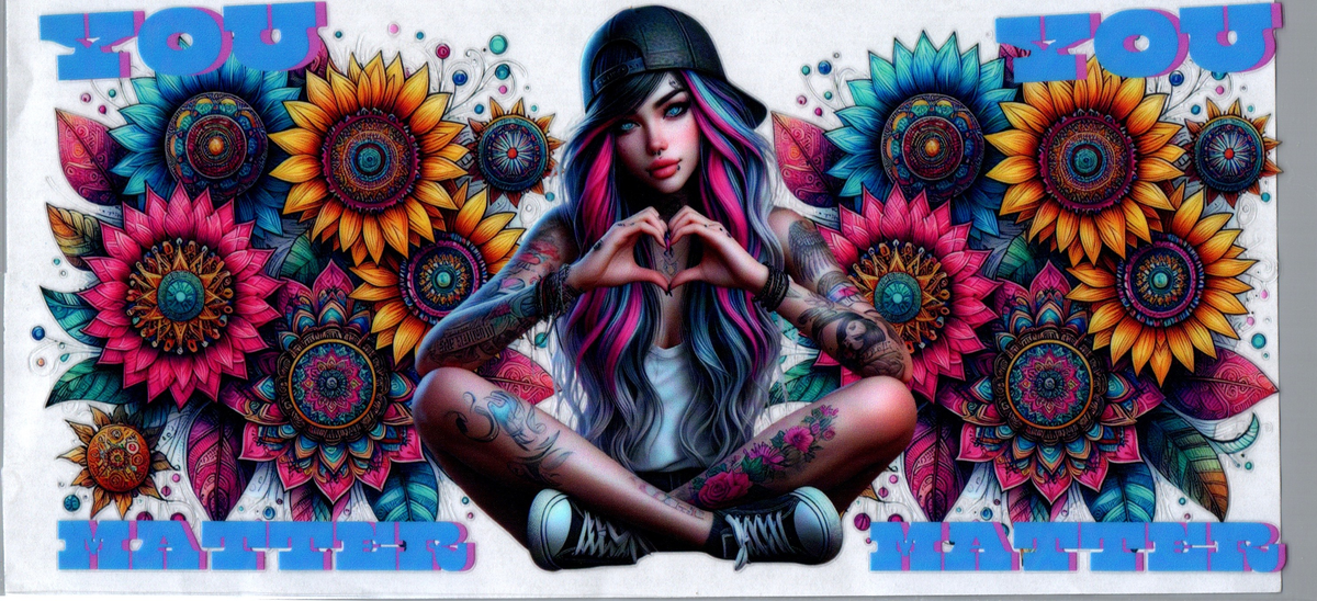 16 oz Tattoo Girl 61