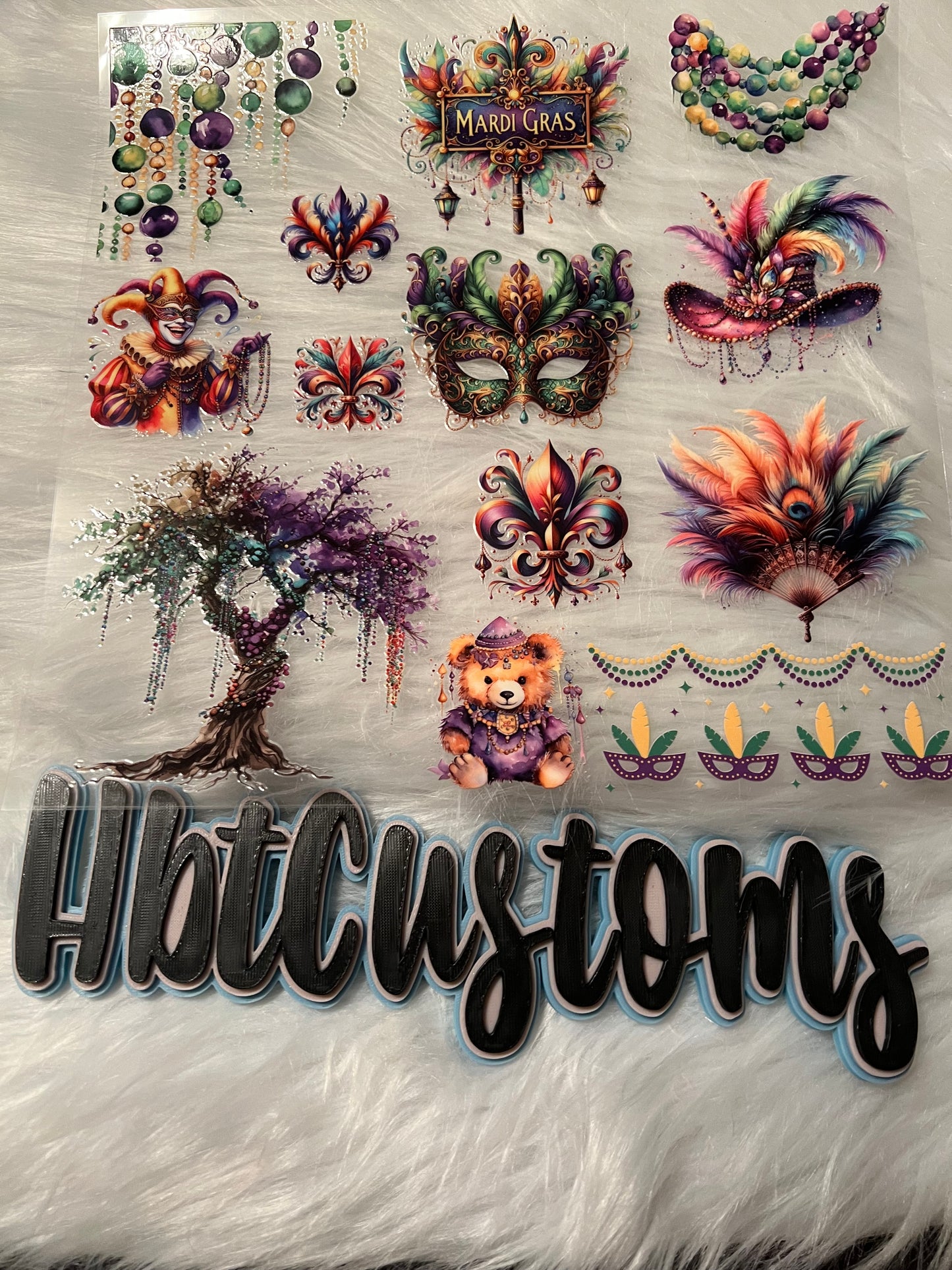 Mardi Gras Element 10 x 10