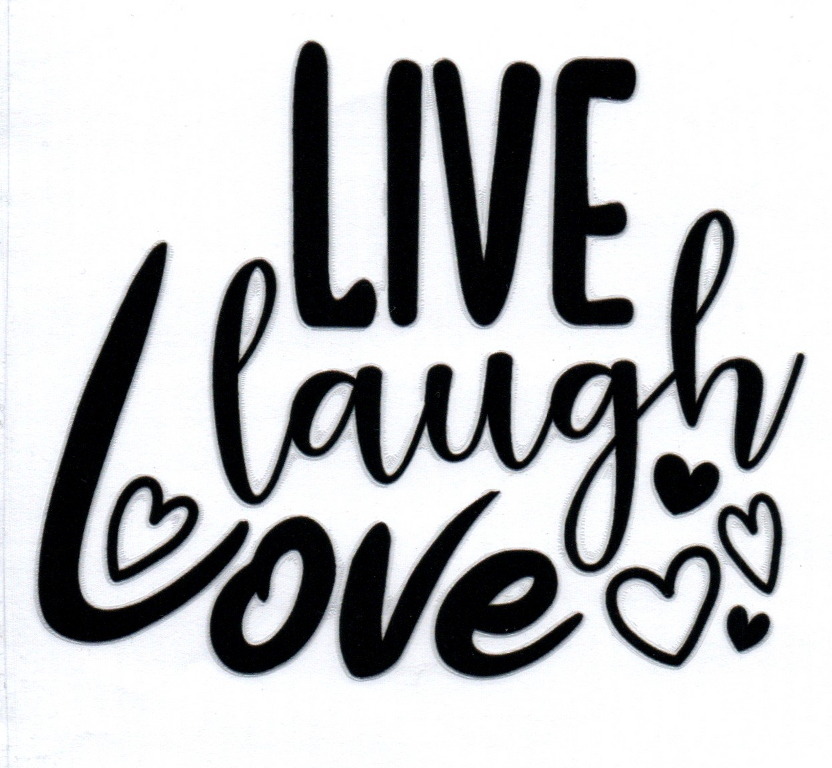 Live Laugh Love 6 Single Decal
