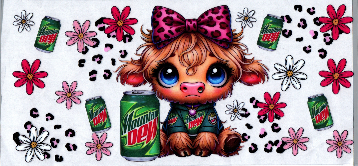16 oz Mt Dew Cow #65