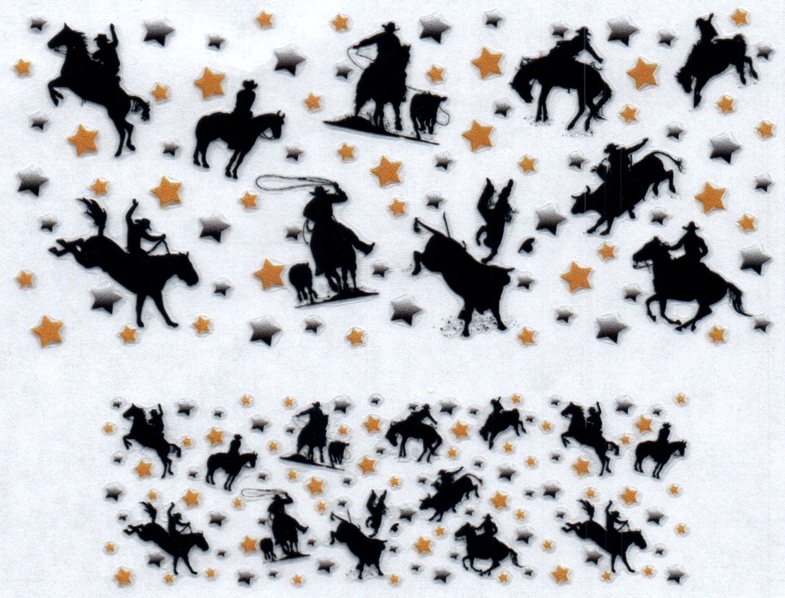 Bull Riders, Guy on Horse. Stars YS Stanley Key Chain Wrap Single 6