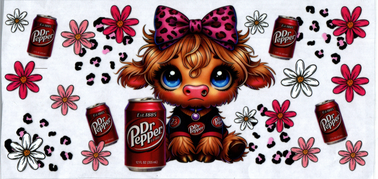16 oz Dr Pepper Cow #66