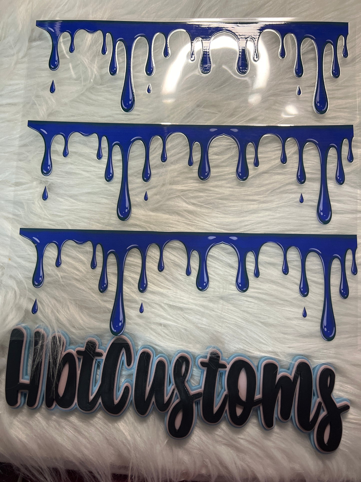 Blue Drips Element