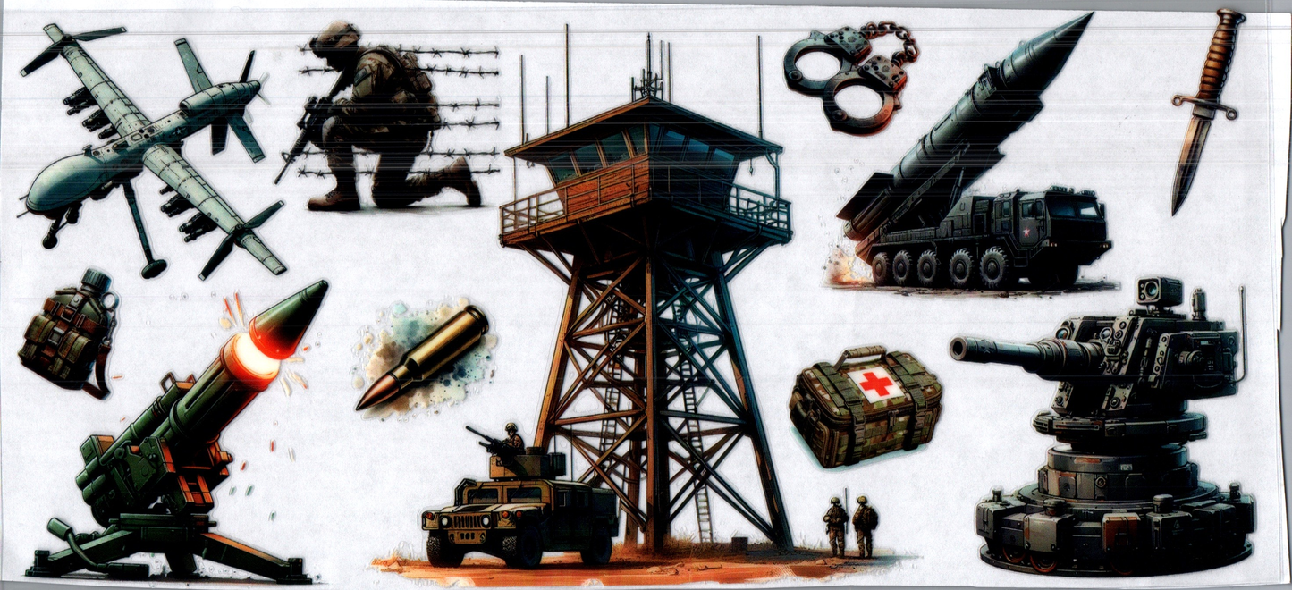 16 oz Military Look out tower 58