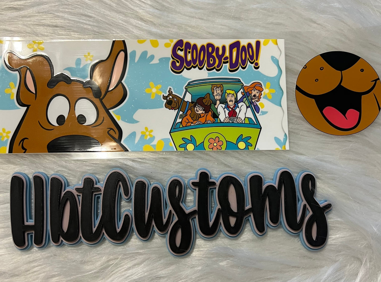 Scooby Doo 11oz coffee cup wrap w/bottom
