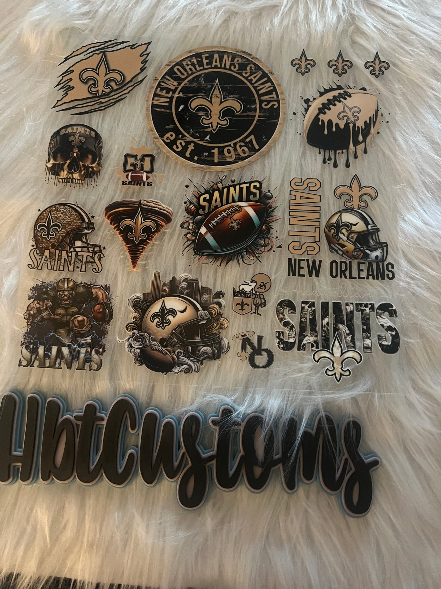 Saints Football Element 10 x 10