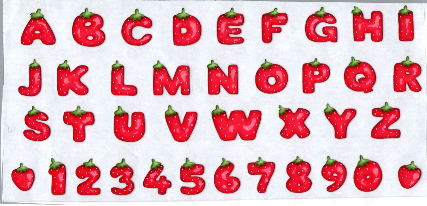 16 oz Strawberry Letters 7