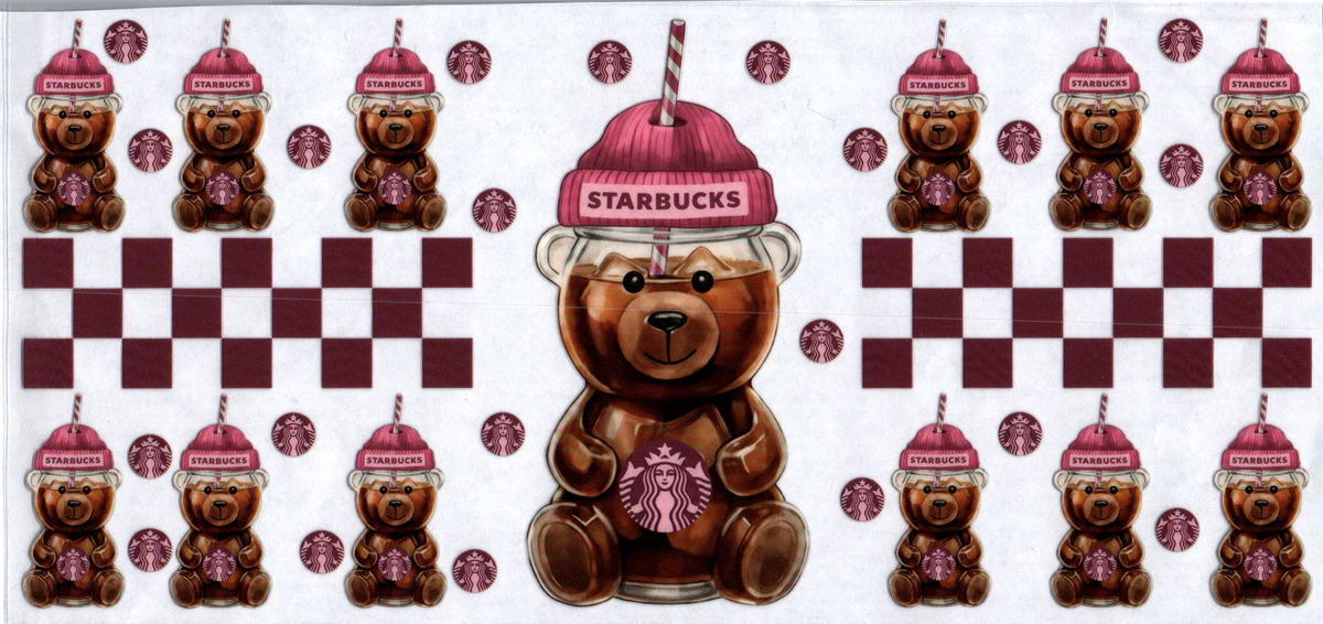 16oz star***** reddish purple checker 70