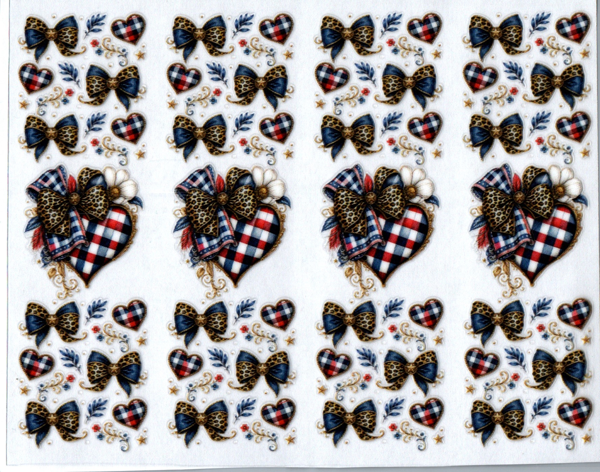 checker hearts and cheetah bows pen wraps 71